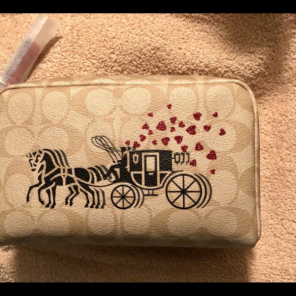 Coach Cosmetic Bag with Hearts Motif - Picture 5 of 10